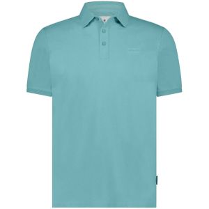 State of Art polo met logo azuurblauw