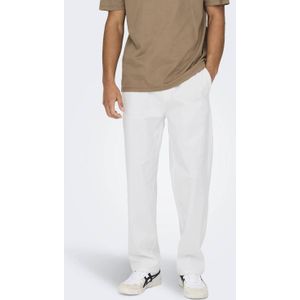 ONLY & SONS loose casual broek wit