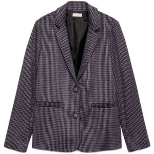 MANGO TEEN regular fit blazer paars