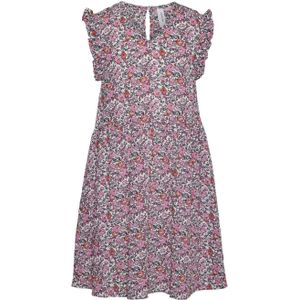 VERO MODA GIRL gebloemde jurk VMTARA roze/oranje/wit