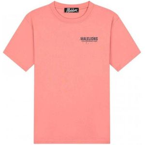 Malelions T-shirt met printopdruk coral