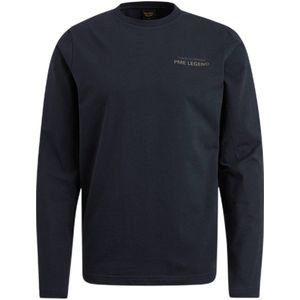 PME Legend regular fit longsleeve met printopdruk donkerblauw