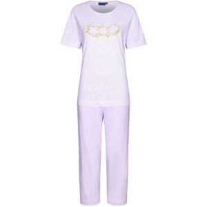 Pastunette pyjama paars/wit