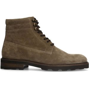 Manfield suède veterboots taupe