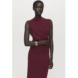 Mango midi jurk donkerrood