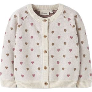 Biologisch Katoen - Gebreide Cardigan - Lange Mouwen - Ronde Hals