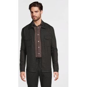 Blue Industry geruit overshirt zwart