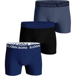 Björn Borg boxershort CORE - set van 3 donkerblauw/blauw