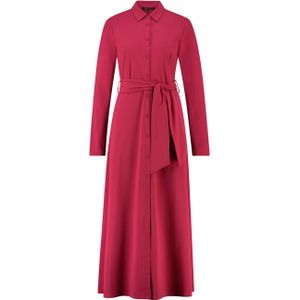 Expresso maxi jurk van travelstof fuchsia