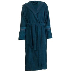 Pip Studio badstof badjas met capuchon donkerblauw