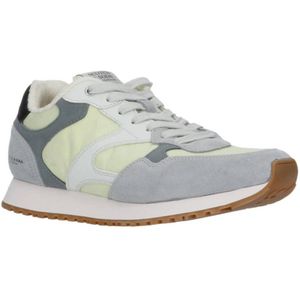 Scotch & Soda suède sneakers groen/grijs