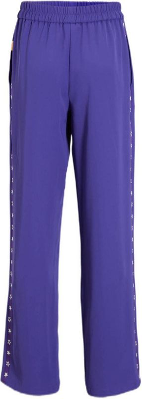 Orange Stars - Celina - Wide Leg Broek - Paars - Sportieve Look
