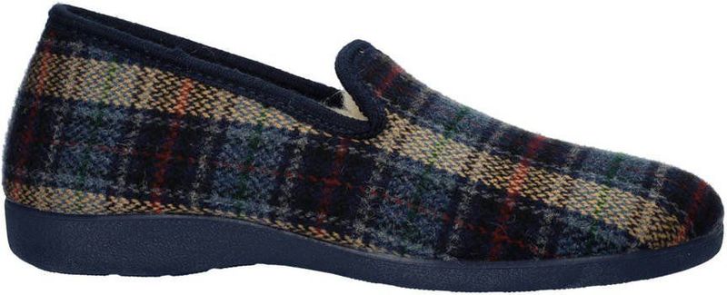 Nelson Home geruite pantoffels blauw/multi
