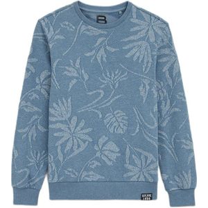 WE Fashion sweater met all over print blauw