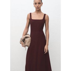 Mango A-lijn jurk donkerrood