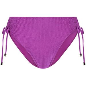 Cyell high waist bikinibroekje met ribstructuur paars