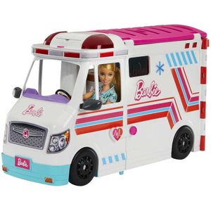 Barbie 2-in-1 speelset ambulance en kliniek