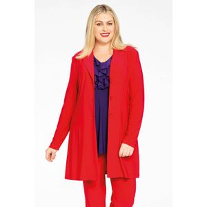 Yoek blazer van travelstof DOLCE rood