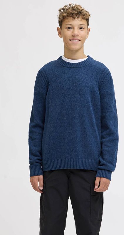 Jack & Jones - JCOPOINT KNIT BOUCLE CREW NECK BF JNR - Trui - Titanium