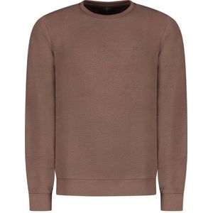 Cars sweater met textuur bruin