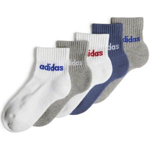 adidas Performance sokken - set van 5 wit/grijs/blauw