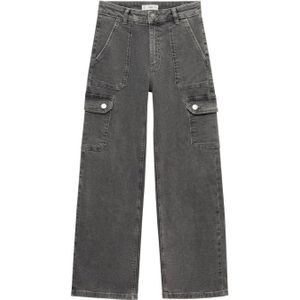 MANGO TEEN regular grey denim