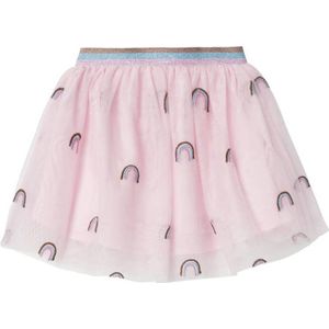 NAME IT MINI rok NMFKISINE met all over print zachtroze