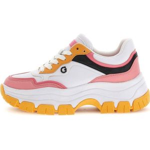 GUESS Brecky3 chunky sneakers wit/roze