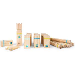 BS Toys Kubb Werpspel - Populair Zweeds Houten Spel voor de Hele Familie (Leeftijd 8+)