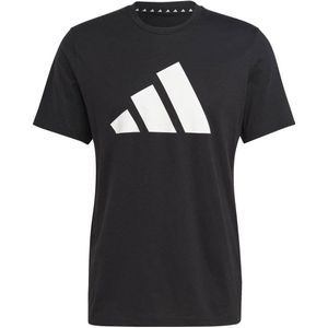 adidas Performance sportshirt zwart/wit