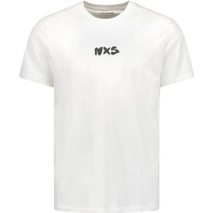 No Excess T-shirt met backprint gebroken wit