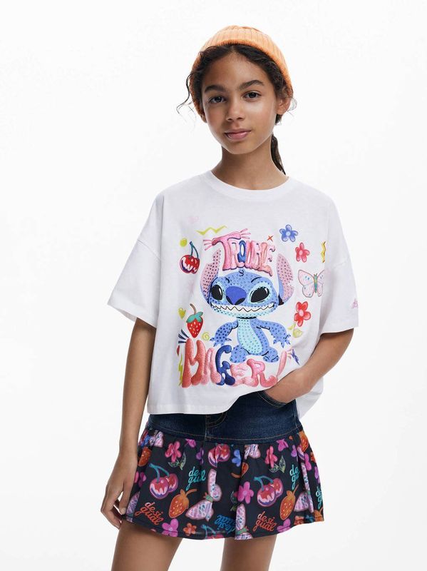 Jeansminirok - Denimstof - Korte Minirok - Met Ruches