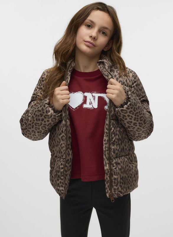 VERO MODA - Jas - Winterjas - Hoge opstaande kraag - Lange mouwen - Ritssluiting