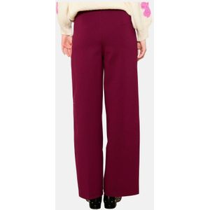 LOLALIZA wide leg broek donkerrood