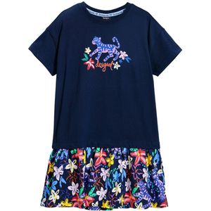 Desigual T-shirtjurk donkerblauw