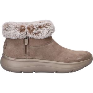 Skechers On-the-Go Encore gevoerde suède enkelboots taupe