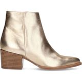 Manfield leren cowboylaarzen goud metallic