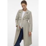 Jas - Knielengte - Omkeerbaar - Riemsluiting - Zijzakken