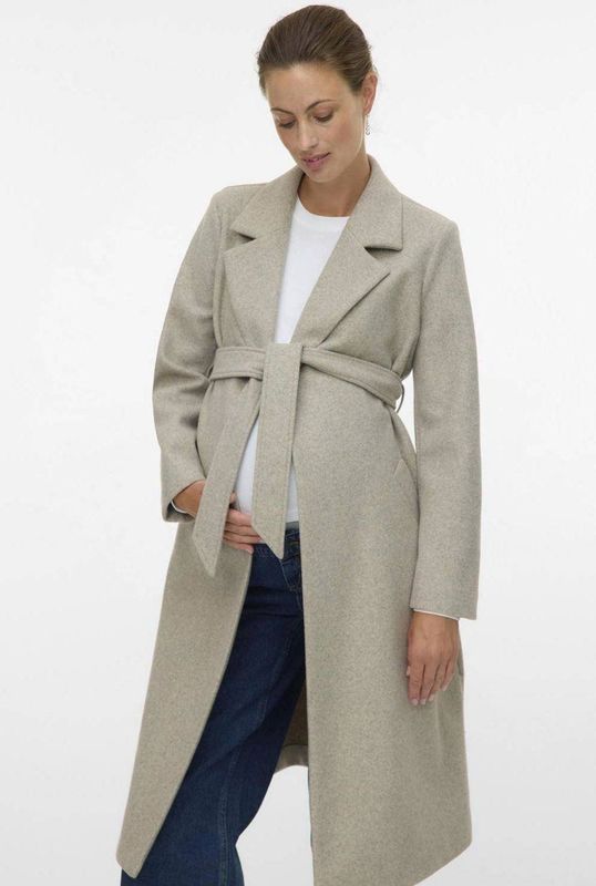 Jas - Knielengte - Omkeerbaar - Riemsluiting - Zijzakken