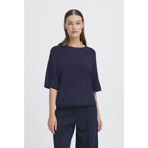 ICHI - IHCODY - Trui - Donkerblauw - Knitwear - Driekwart Mouw