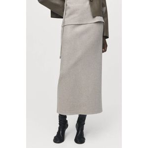 Mango midi rok beige