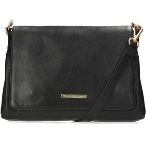 Fred de la Bretoniere leren crossbody tas Noa zwart