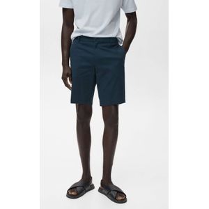 Mango Man regular chino short donkerblauw