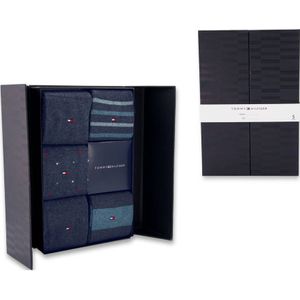 Tommy Hilfiger giftbox sokken - set van 5 blauw