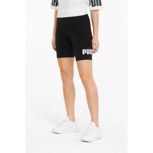 Puma high waist slim fit broek met logo zwart