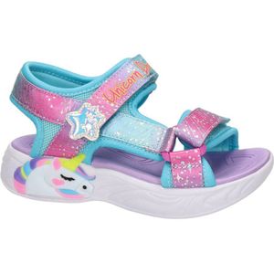 Skechers Unicorn Dreams sandalen blauw/roze