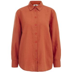 WE Fashion blouse bruin/oranje
