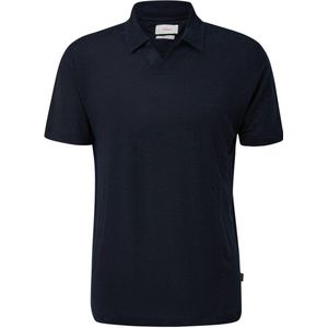 s.Oliver Big Size regular fit polo Plus Size donkerblauw