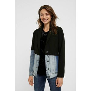 Desigual blazer zwart/light denim