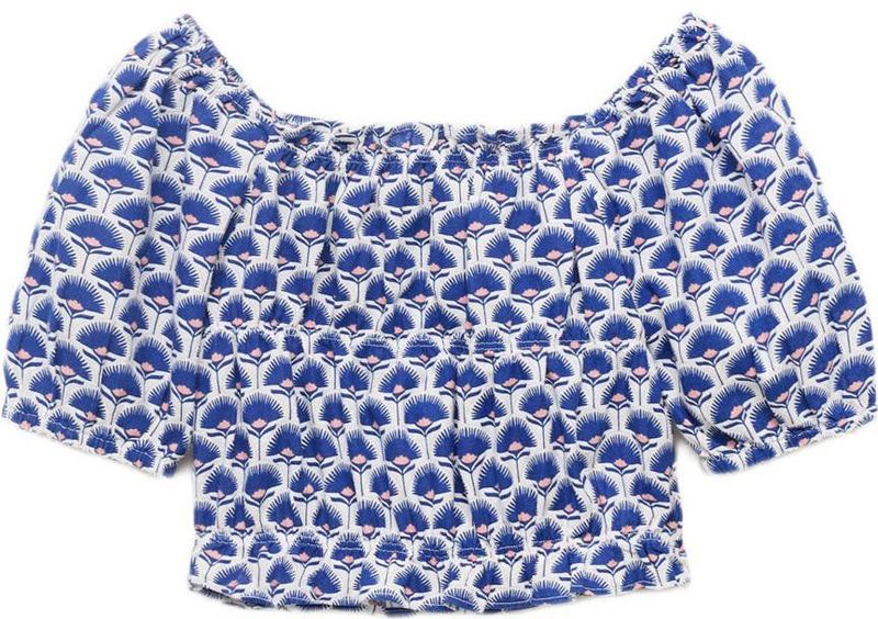 Mango Kids cropped top donkerblauw